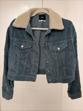 Urban Outfitters BDG Corduroy Teddy Jacket in Teal